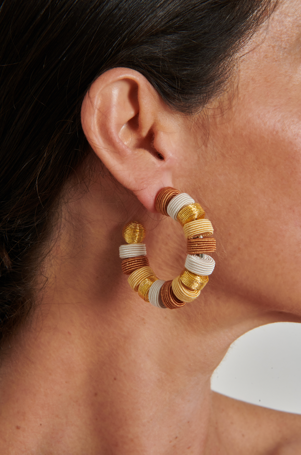 PONY BEAD HOOP- Natural