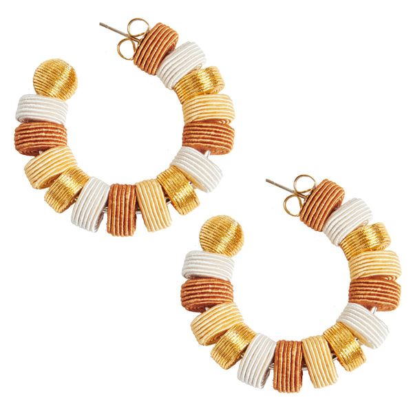 PONY BEAD HOOP- Natural