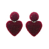 Mini Cora - Beaded burgundy